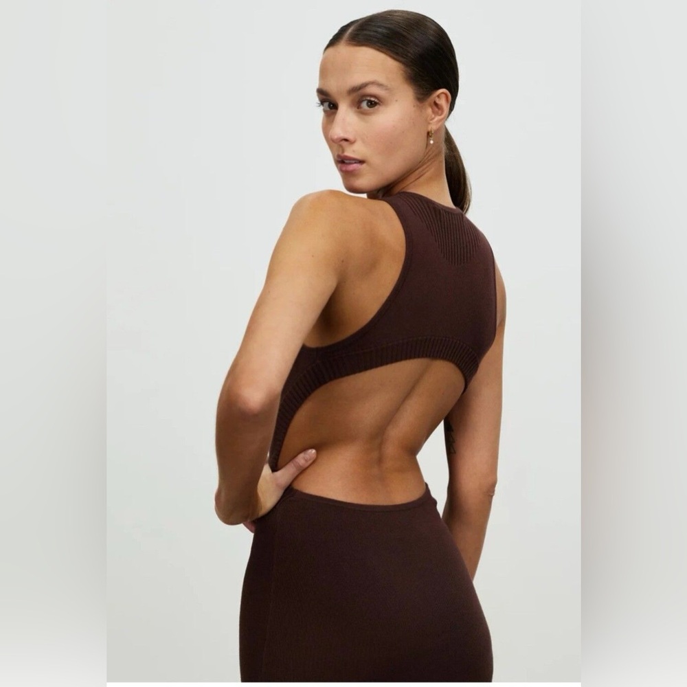 Lover Alora Knit Dress in Chocolate Brown - Picture 4 of 7